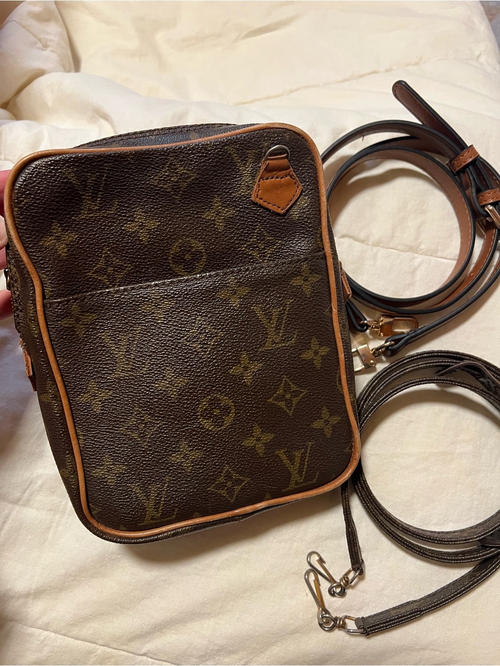 Louis Vuitton Brown Monogram Danube Canvas Crossbody Bag